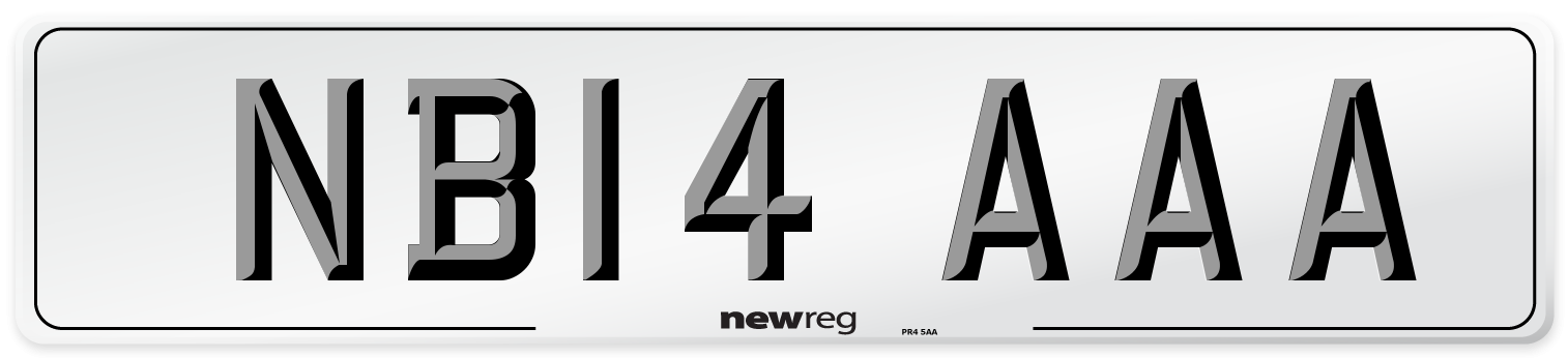 NB14 AAA Number Plate from New Reg